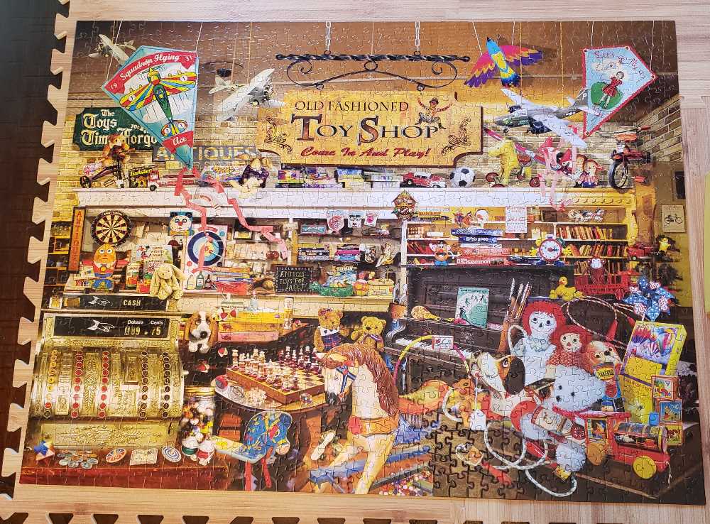 An Old Fashioned Toy Shop - SunsOut puzzle collectible [Barcode 796780349162] - Main Image 3