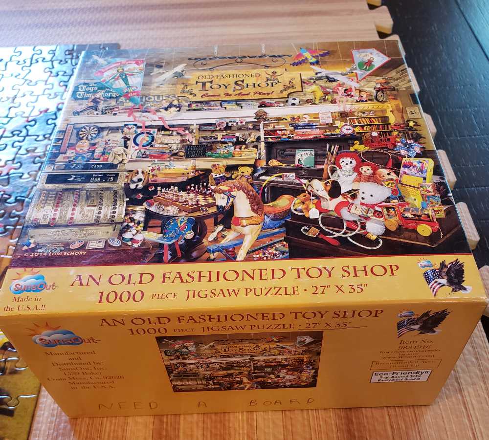 An Old Fashioned Toy Shop - SunsOut puzzle collectible [Barcode 796780349162] - Main Image 4