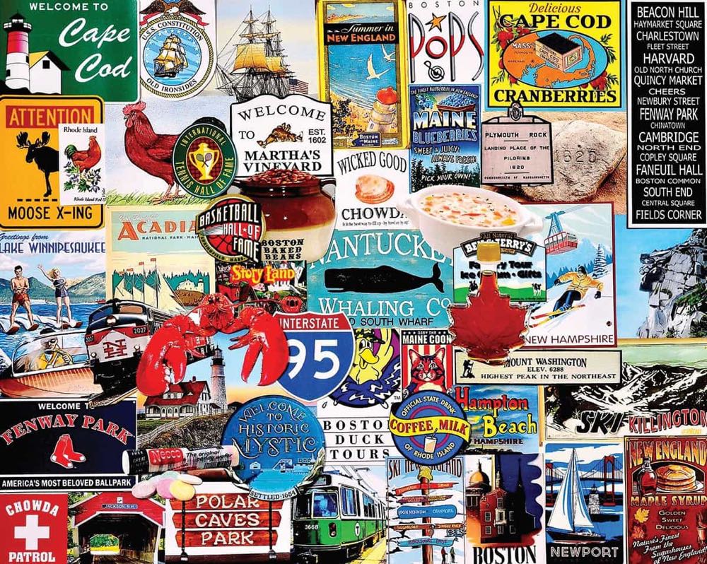 I Love New England - White Mountain puzzle collectible [Barcode 724819257829] - Main Image 2
