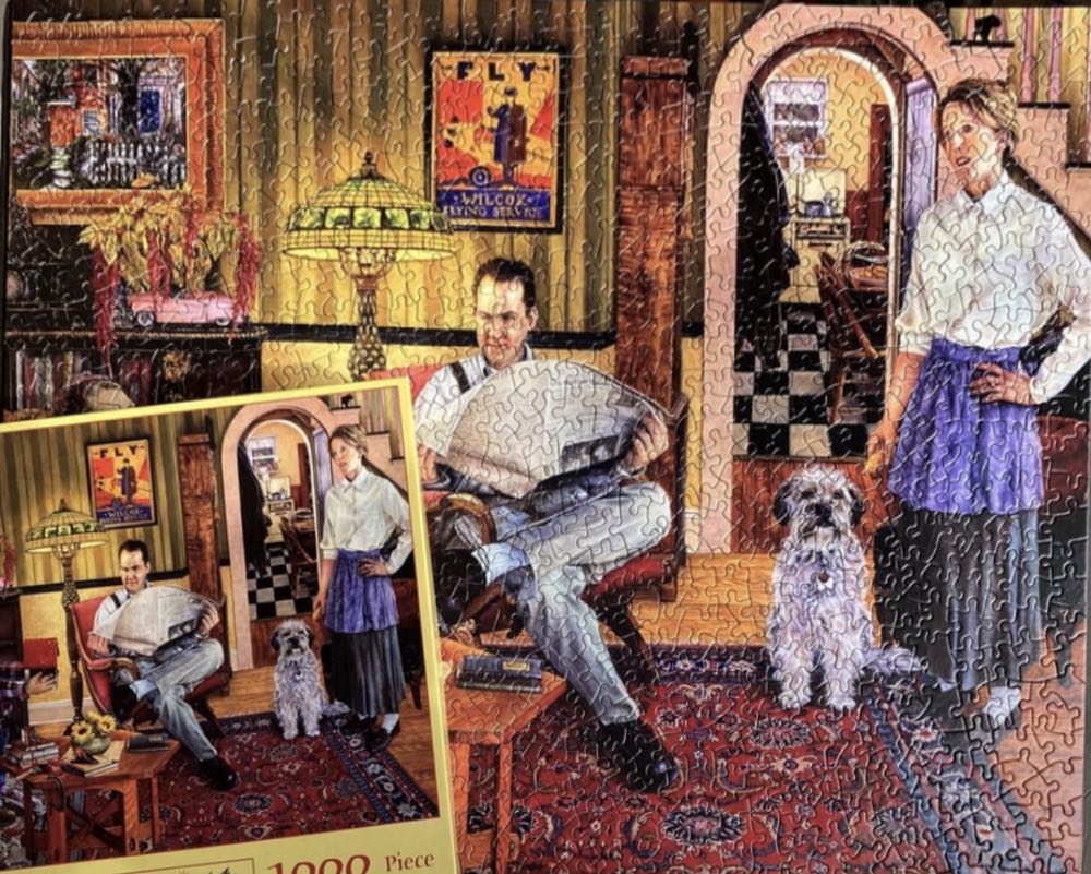 Red Paint - SunsOut puzzle collectible [Barcode 796780445086] - Main Image 4