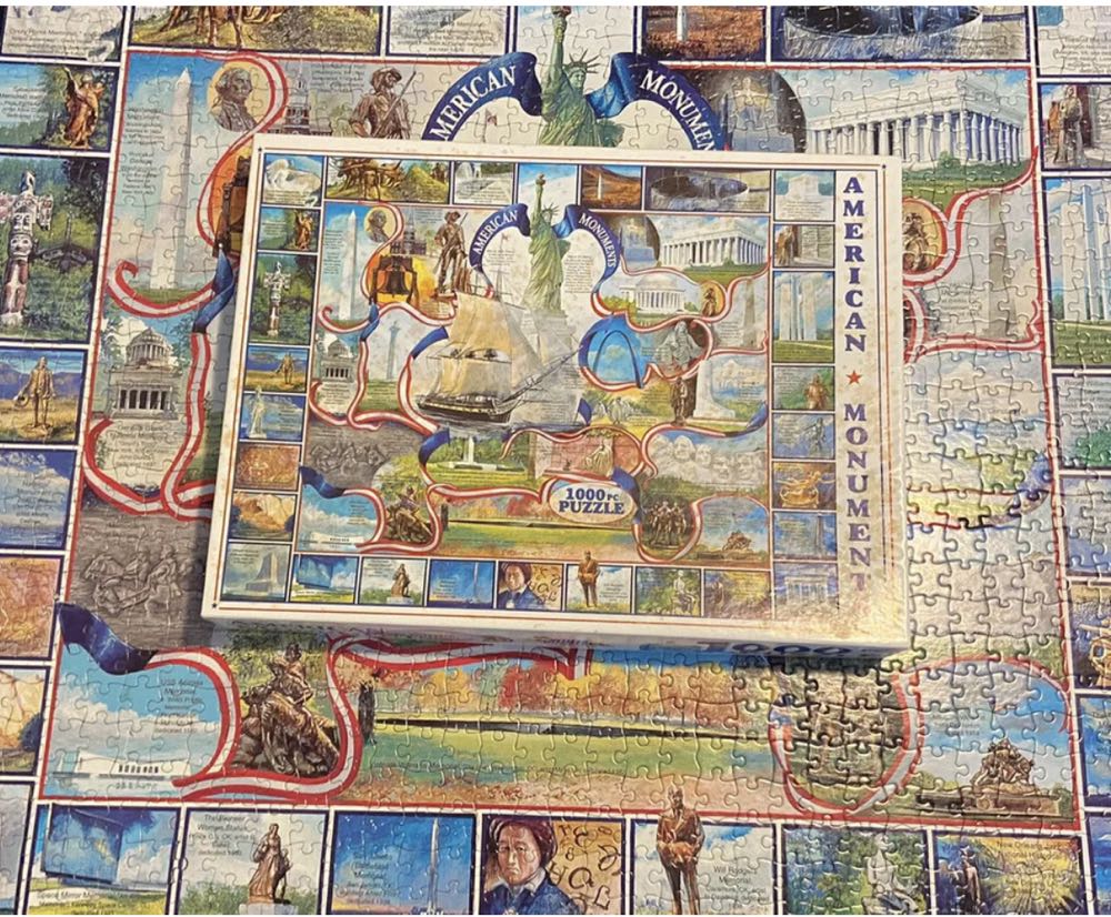 American Monuments-NIB - White Mountain Puzzles puzzle collectible [Barcode 724819247936] - Main Image 4