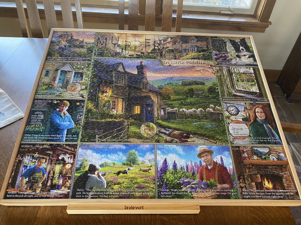 Murder In Little Piddling - White Mountain puzzle collectible [Barcode 724819262847] - Main Image 3