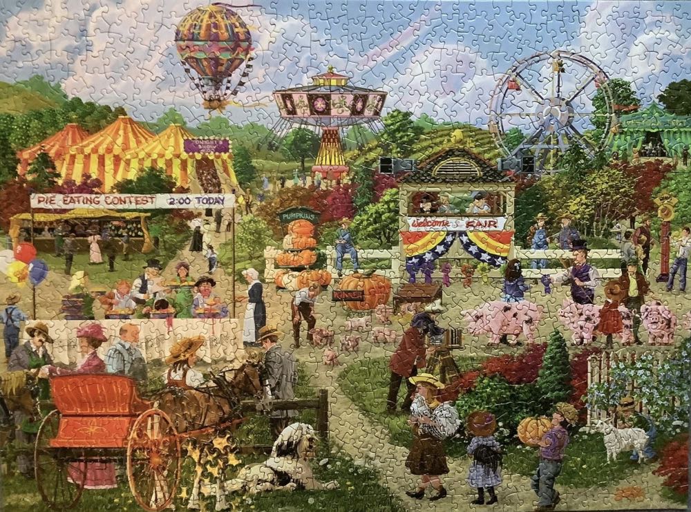 The Fairgoers - Bits & Pieces Puzzle puzzle collectible [Barcode 192949030719] - Main Image 3