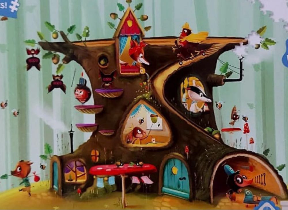 Bosdieren Wij Blijven Thuis🟦 - WhoWoo puzzle collectible [Barcode 2003020026317] - Main Image 2