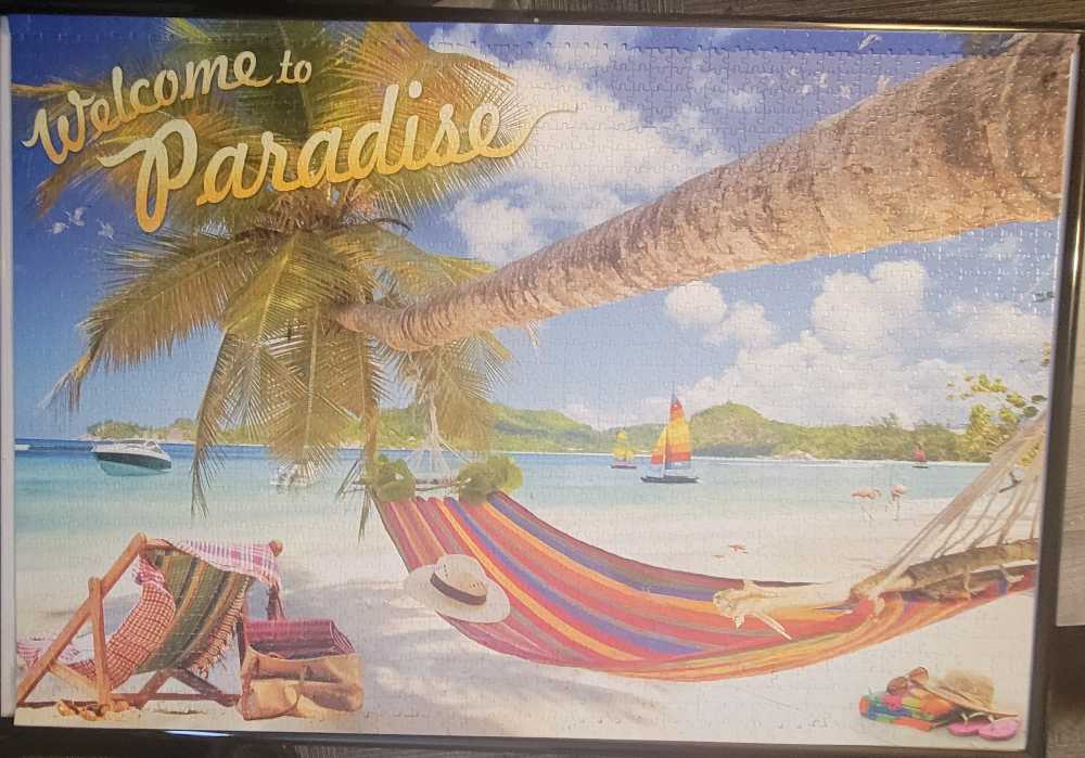 Welcome To Paradise - Buffalo Games 🇺🇸 puzzle collectible [Barcode 079346020966] - Main Image 2