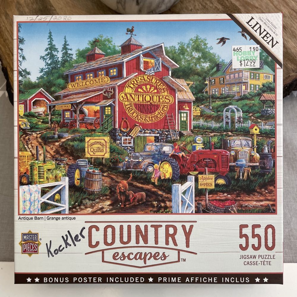 Antique Barn - MasterPieces puzzle collectible [Barcode 705988319310] - Main Image 3