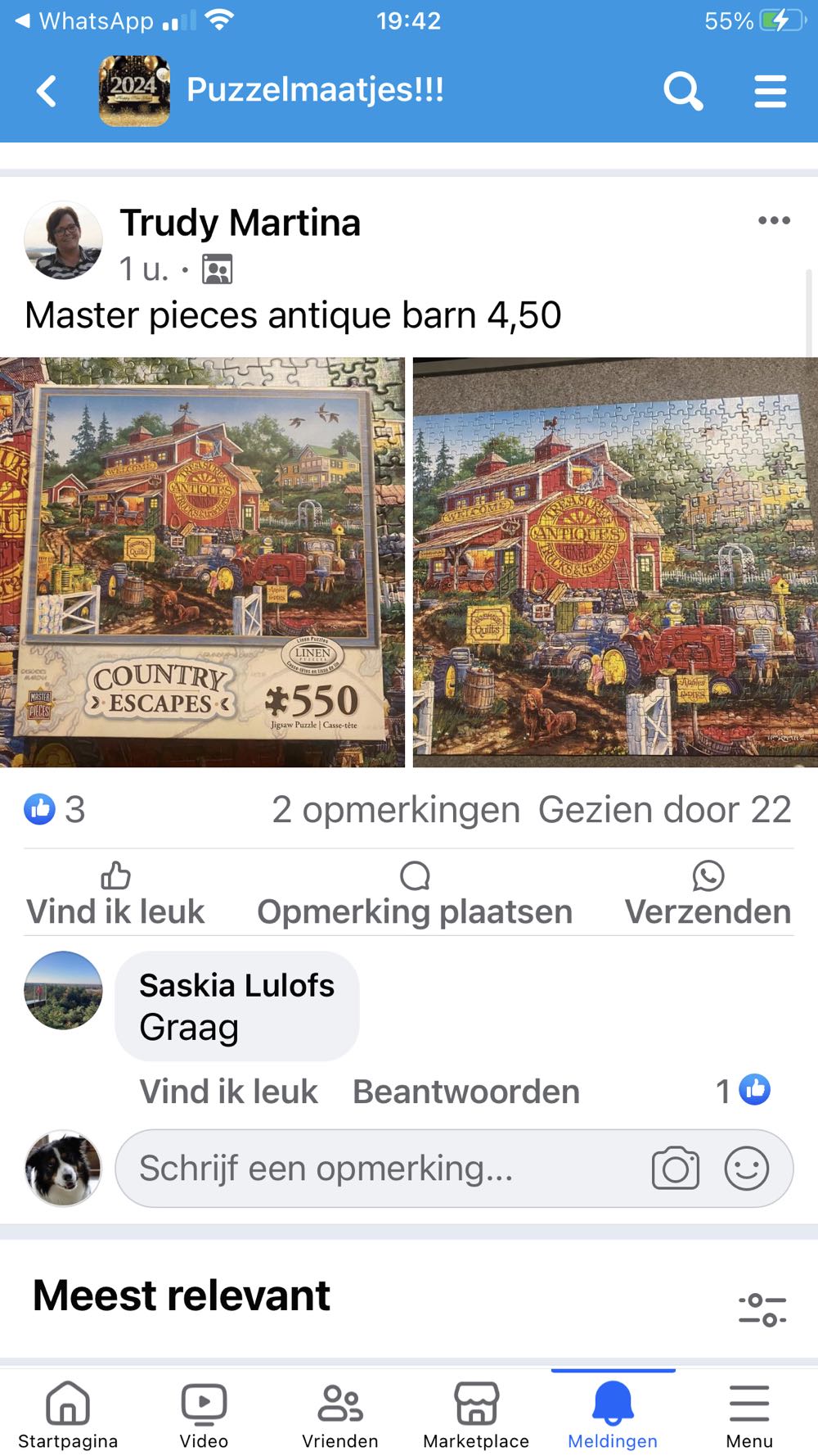 Antique Barn - MasterPieces puzzle collectible [Barcode 705988319310] - Main Image 4