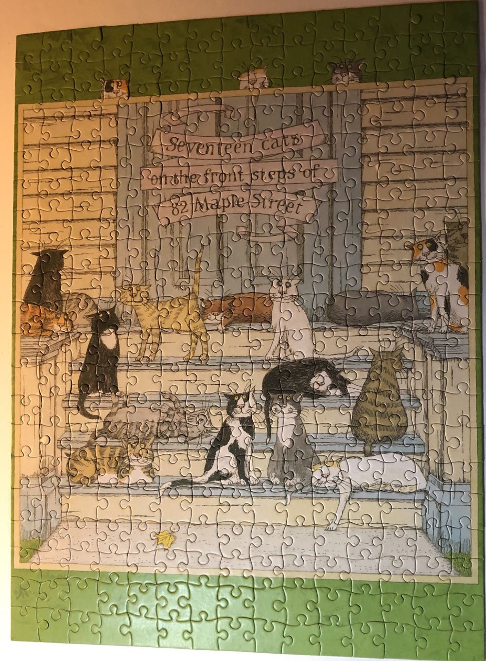 Seventeen Cats - Pomegranate puzzle collectible [Barcode 9780764962790] - Main Image 2