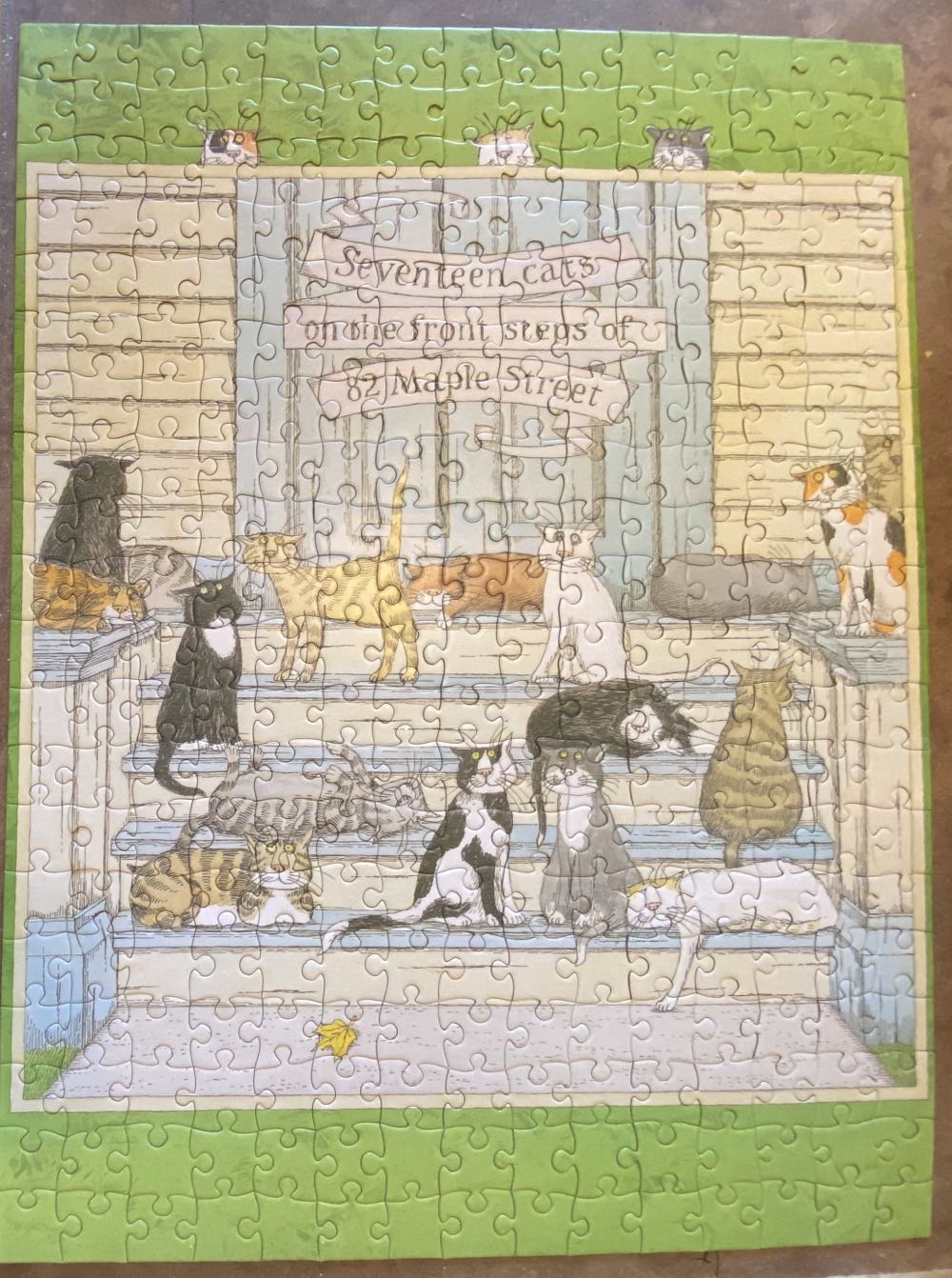 Seventeen Cats - Pomegranate puzzle collectible [Barcode 9780764962790] - Main Image 3