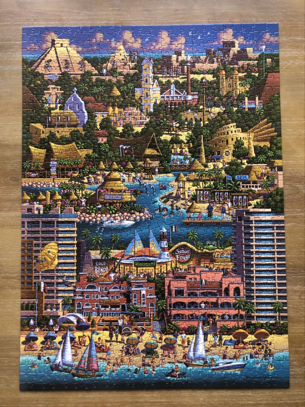 Cancun - Dowdle Folk Art 🇺🇸 puzzle collectible [Barcode 671095402484] - Main Image 2