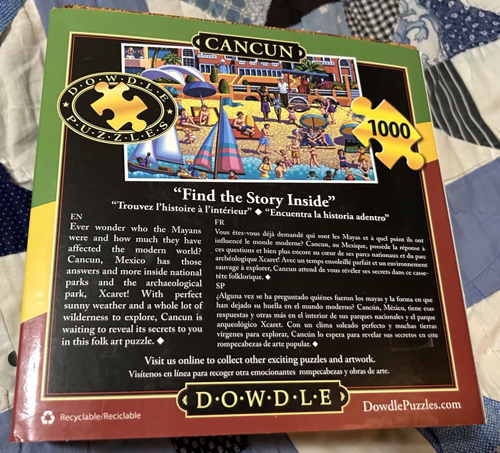 Cancun - Dowdle Folk Art 🇺🇸 puzzle collectible [Barcode 671095402484] - Main Image 3
