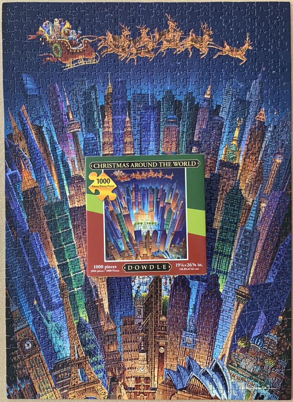 Christmas Around the World (UV) 🧩 - Dowdle puzzle collectible [Barcode 671095103213] - Main Image 2