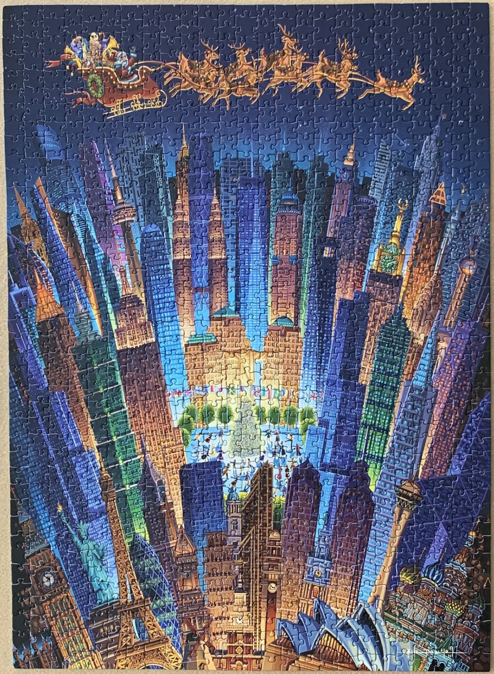 Christmas Around the World (UV) 🧩 - Dowdle puzzle collectible [Barcode 671095103213] - Main Image 3