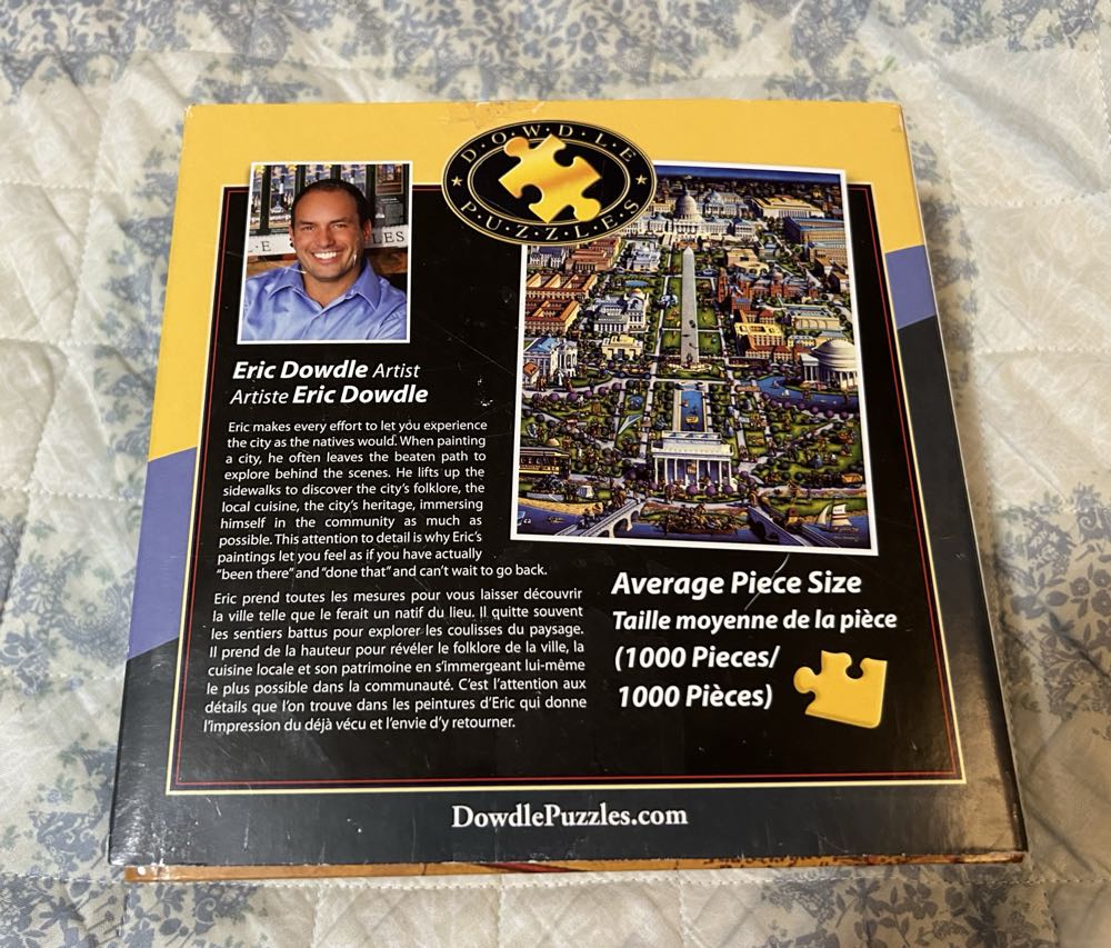 Washington, D.C. - Sold To Kevin Davis Ontario, Canada - Dowdle puzzle collectible [Barcode 671095008006] - Main Image 4