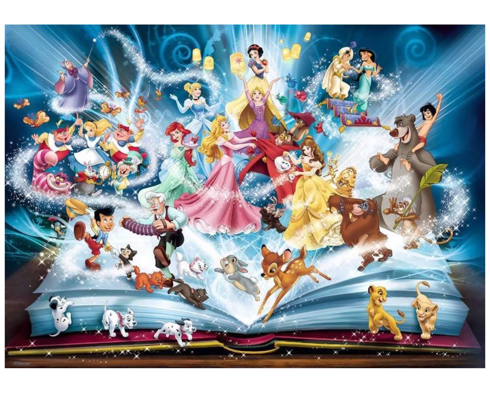 Ravensburger Disneys Magical Book of Fairytales Jigsaw Puzzle (1500 Piece) - Ravensburger puzzle collectible - Main Image 2