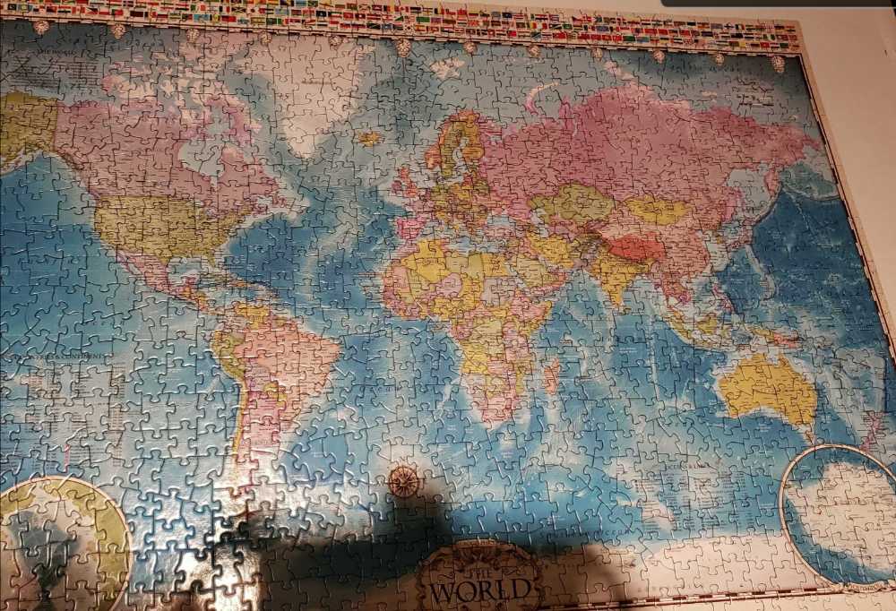 Map Of The World - Eurographics Puzzle puzzle collectible [Barcode 628136405577] - Main Image 2