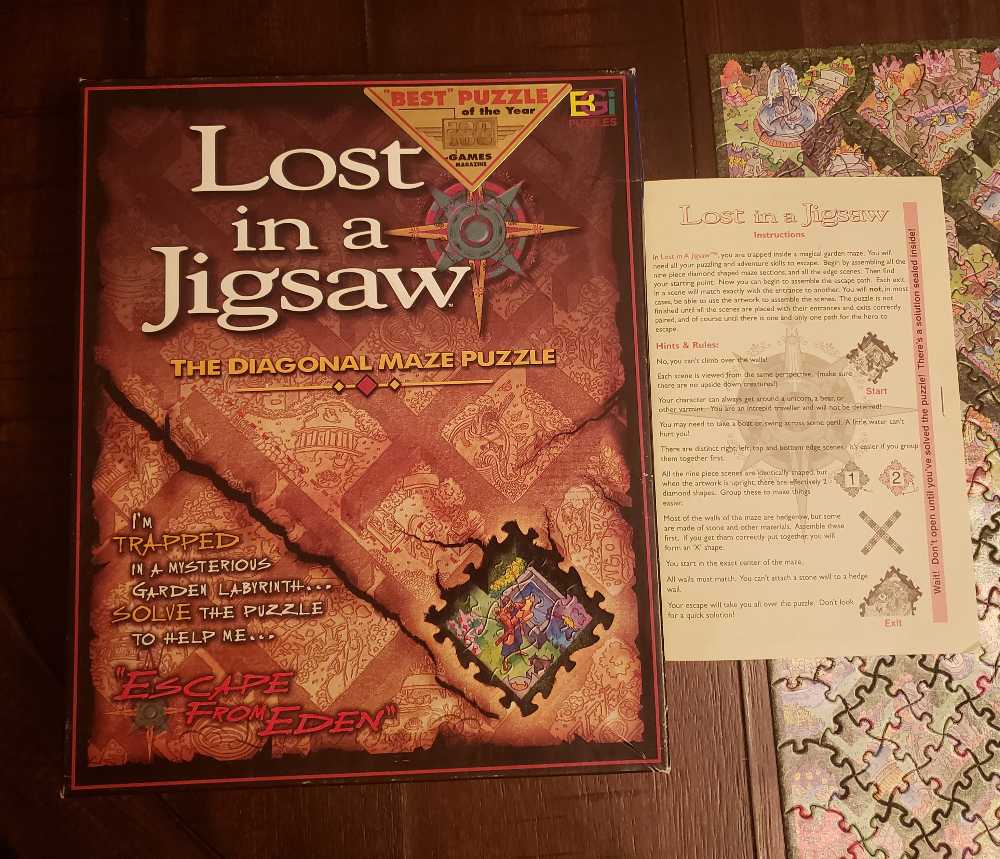 Lost In A Jigsaw Escape From Eden Maze - BGi Puzzles puzzle collectible [Barcode 079346008018] - Main Image 2