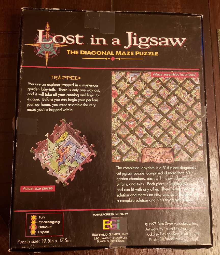 Lost In A Jigsaw Escape From Eden Maze - BGi Puzzles puzzle collectible [Barcode 079346008018] - Main Image 3