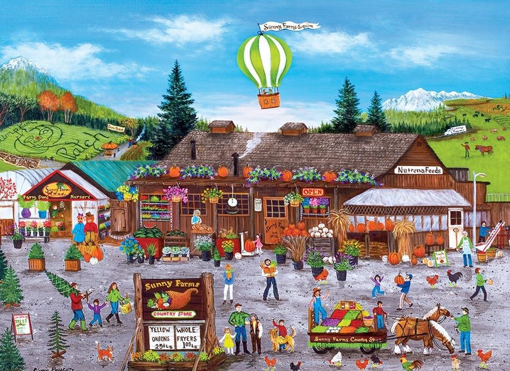 Sunny Farms - Masterpieces Inc puzzle collectible [Barcode 705988319853] - Main Image 2
