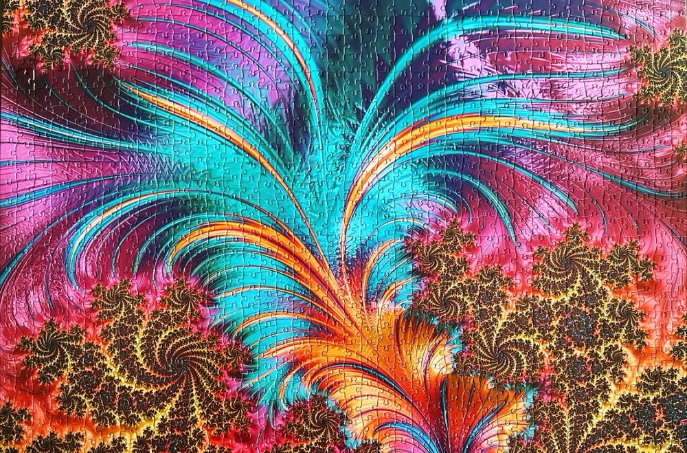 *Feather Fractal Artistic Design - Bgraamiens puzzle collectible [Barcode 701722360709] - Main Image 2