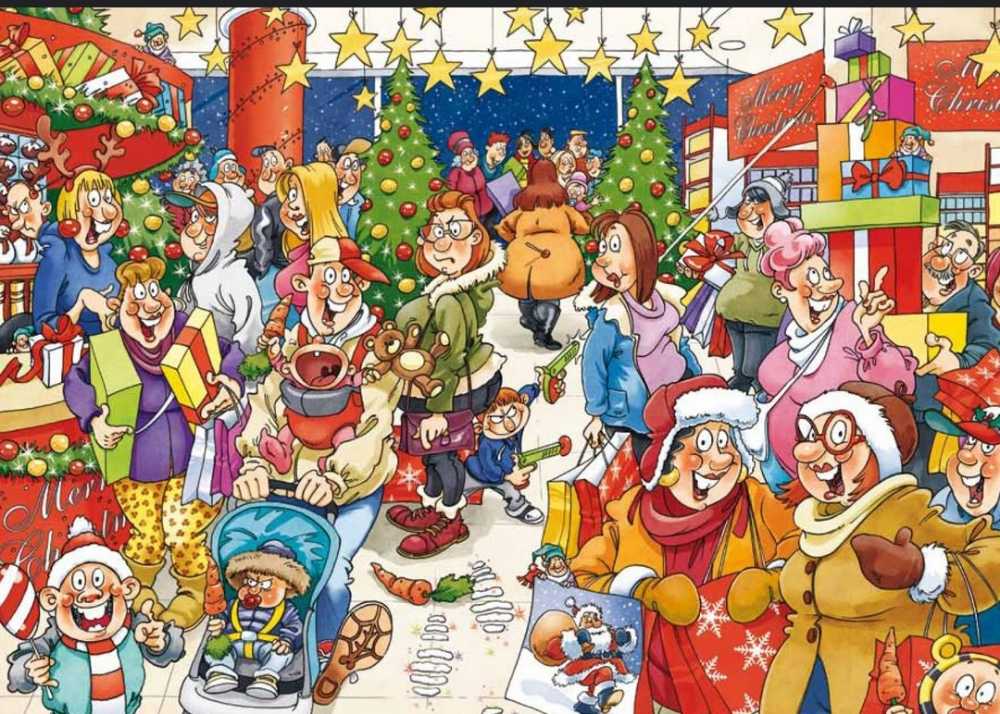 Wasgij Christmas 10. De Mystery Shopper - Jumbo puzzle collectible [Barcode 8710126191057] - Main Image 3