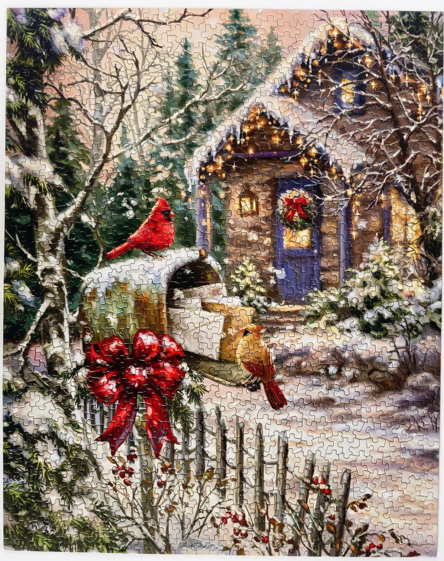 Cardinal Cottage - Springbok puzzle collectible [Barcode 091683108572] - Main Image 2
