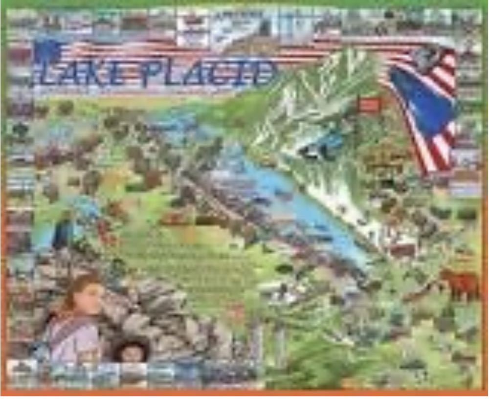 Lake Placid - White Mountain Puzzles puzzle collectible [Barcode 724819254477] - Main Image 2