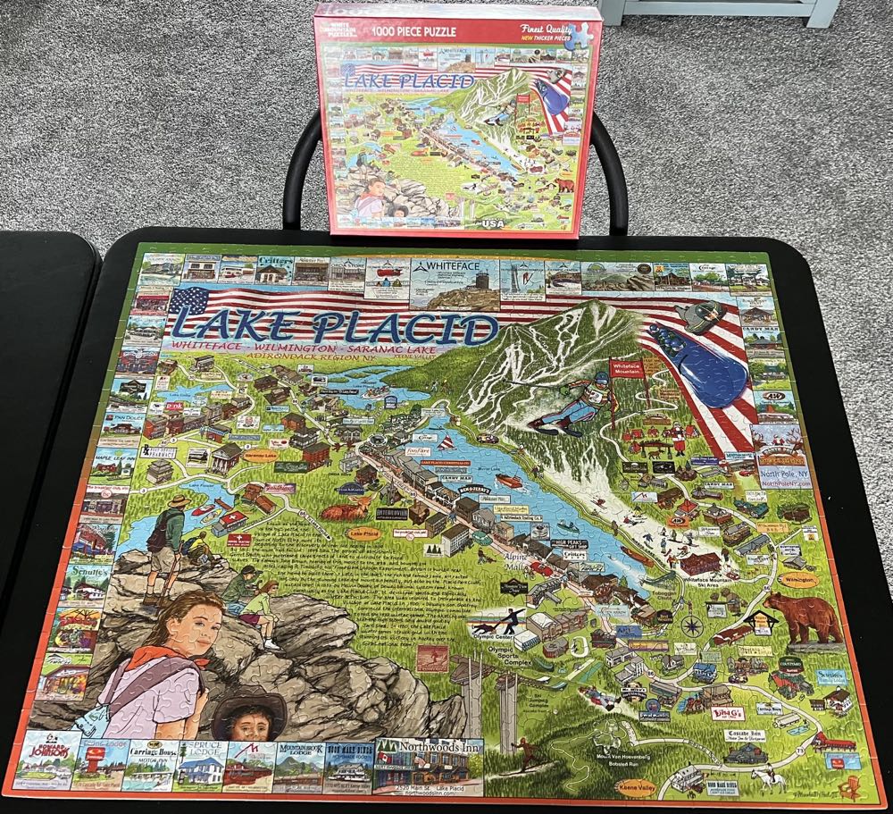Lake Placid - White Mountain Puzzles puzzle collectible [Barcode 724819254477] - Main Image 3