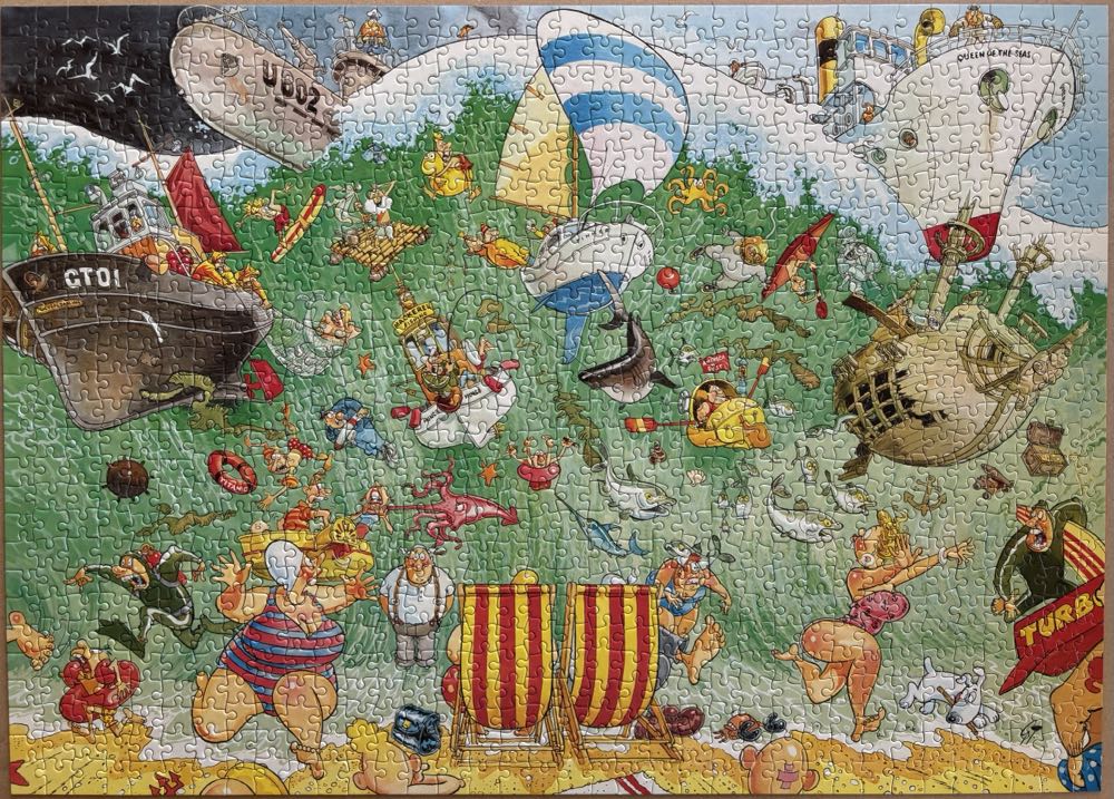 Wasgij Original 8 - High Tide! - Holdson puzzle collectible [Barcode 9414131083060] - Main Image 2