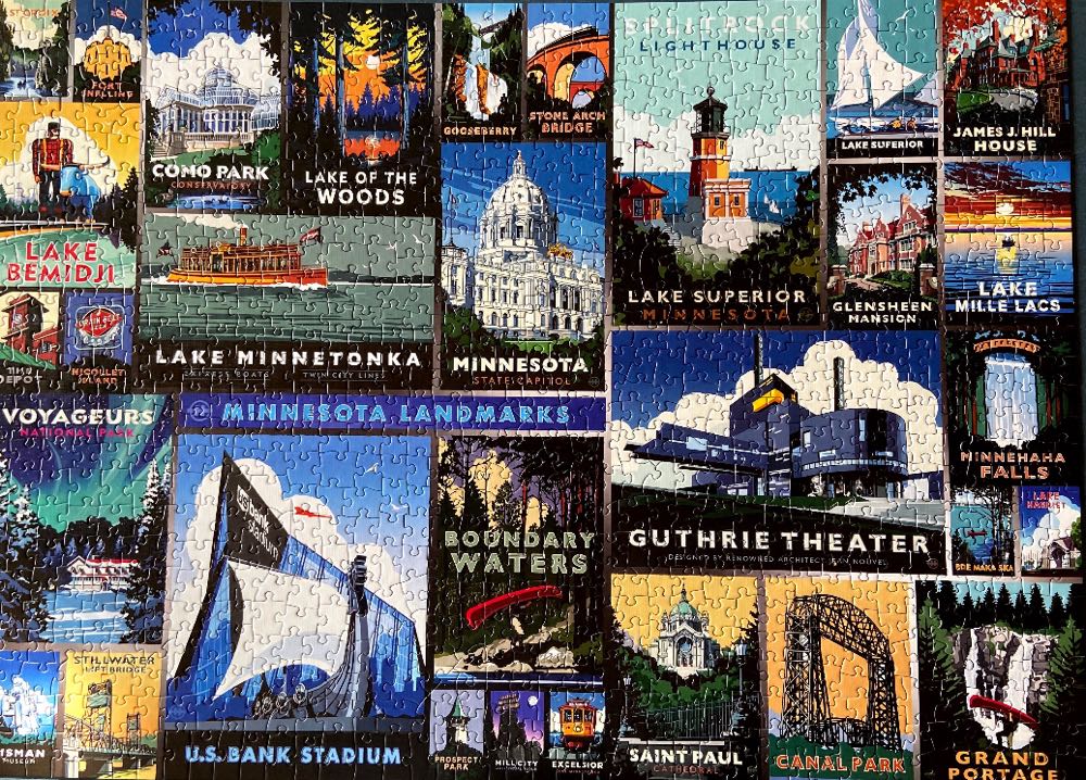Minnesota Landmarks - Puzzle Twist puzzle collectible [Barcode 614399106085] - Main Image 2