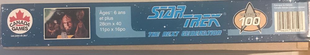 Star Trek TNG Worf Puzzle - Canada Games puzzle collectible [Barcode 056297308107] - Main Image 2