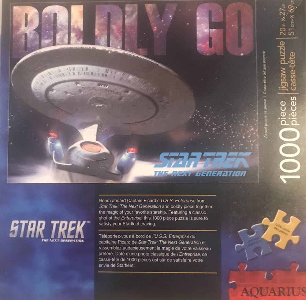 Boldly Go - Aquarius Puzzles puzzle collectible [Barcode 840391108745] - Main Image 3