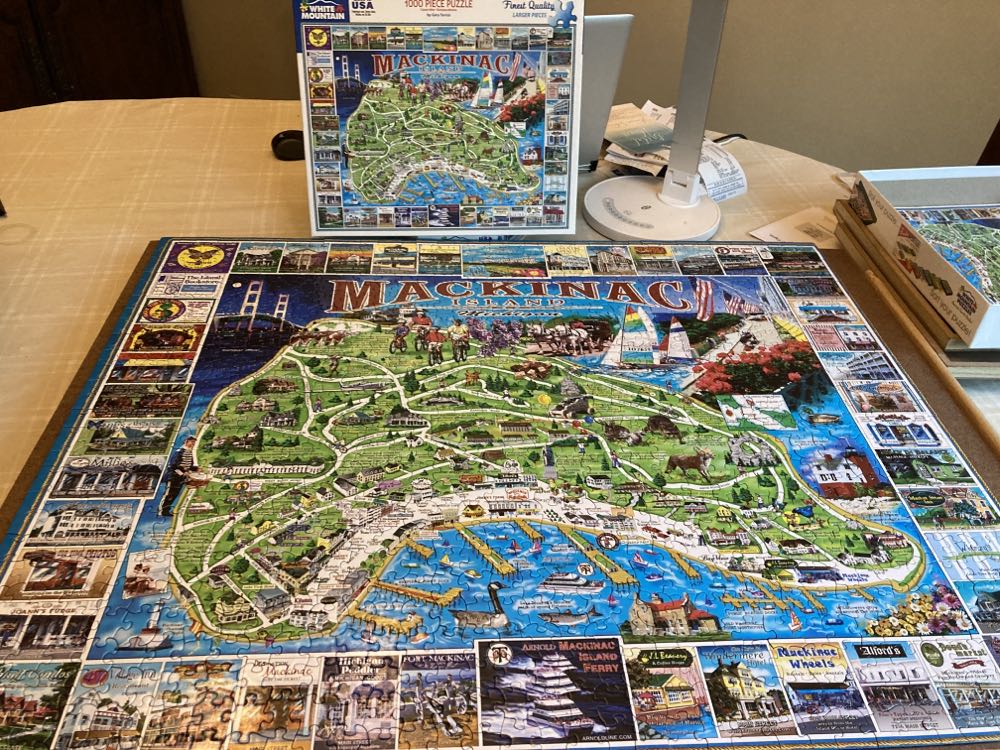 Mackinac Island Michigan - White Mountain Puzzles, Inc. puzzle collectible [Barcode 724819250806] - Main Image 2