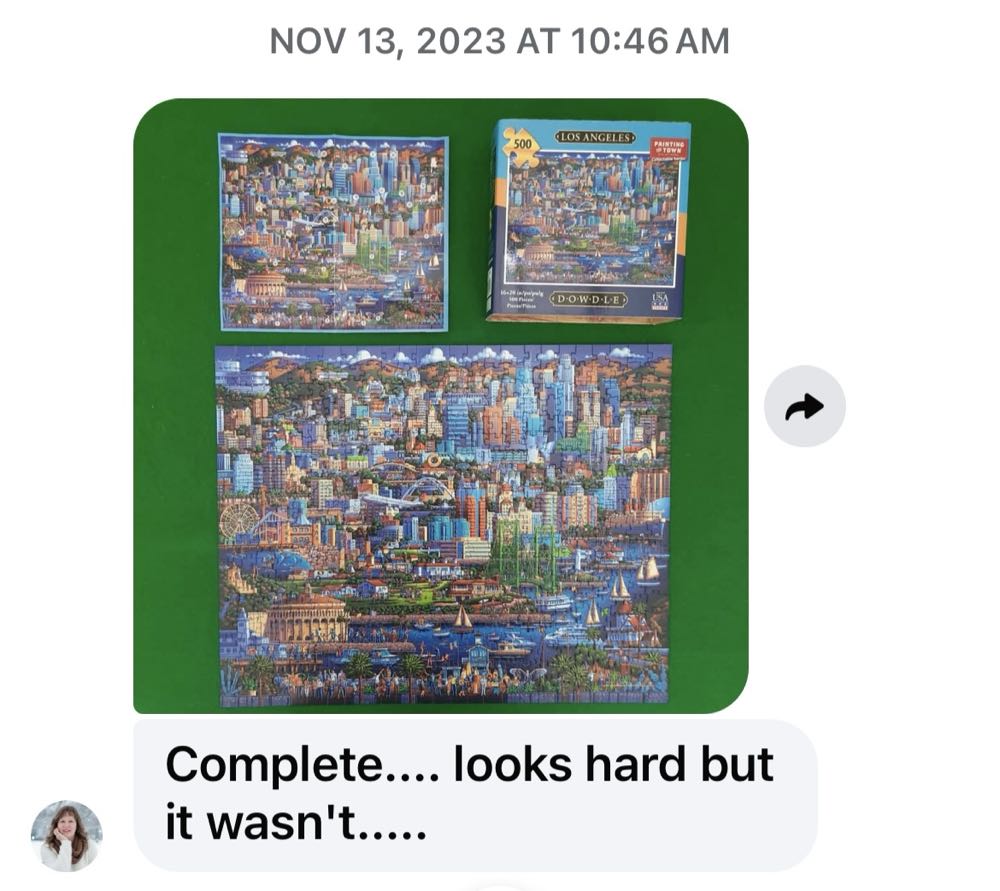 *Los Angeles - Dowdle Folk Art puzzle collectible [Barcode 671095204248] - Main Image 3