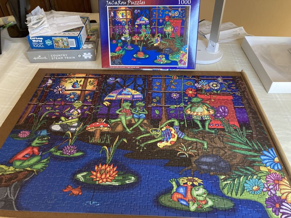 Frogs’ Summer Camp - JaCaRou puzzle collectible [Barcode 034966226884] - Main Image 2