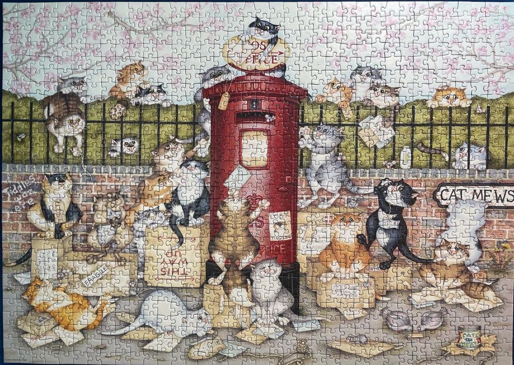 Crazy Cats - Vintage #9 - Lost in The Post - Ravensburger puzzle collectible - Main Image 2