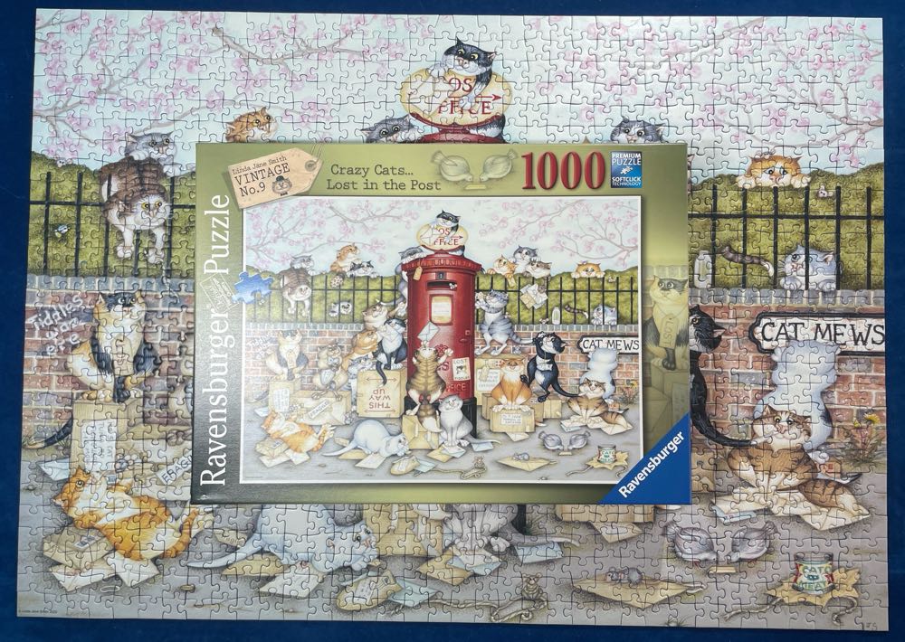 Crazy Cats - Vintage #9 - Lost in The Post - Ravensburger puzzle collectible - Main Image 3