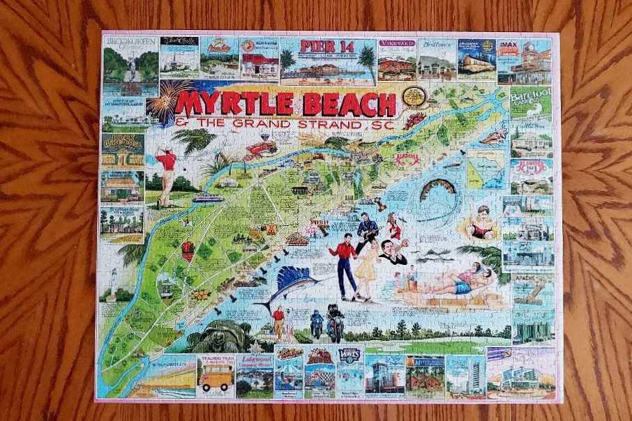 Myrtle Beach And The Grand Strand-NIB - White Mountain Puzzles puzzle collectible [Barcode 724819248360] - Main Image 2