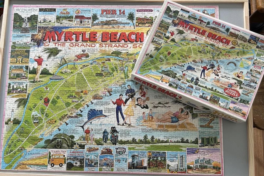 Myrtle Beach And The Grand Strand-NIB - White Mountain Puzzles puzzle collectible [Barcode 724819248360] - Main Image 4