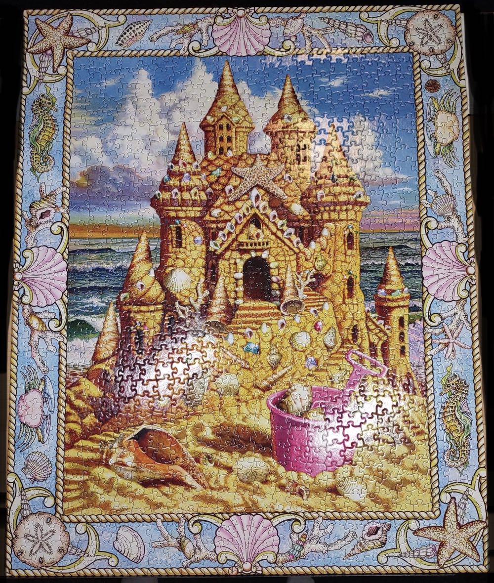 ZZ - Sand Castle Dream (TRADED) - White Mountain Puzzles puzzle collectible [Barcode 724819251476] - Main Image 2