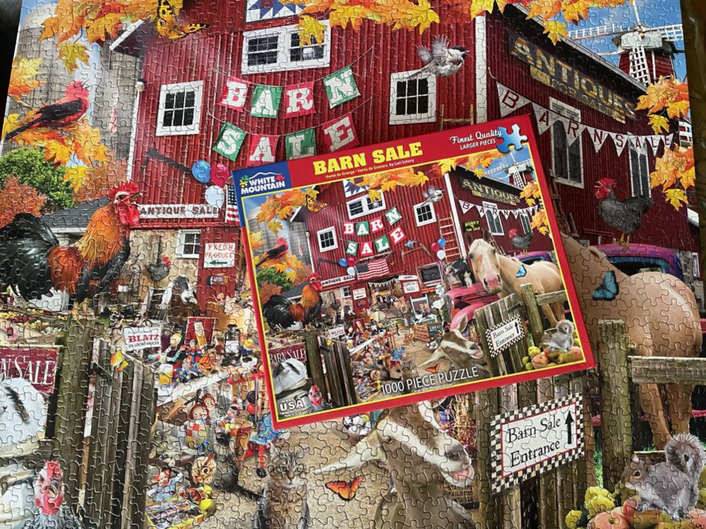 Sold - Barn Sale 2 - White Mountain puzzle collectible [Barcode 724819260126] - Main Image 3