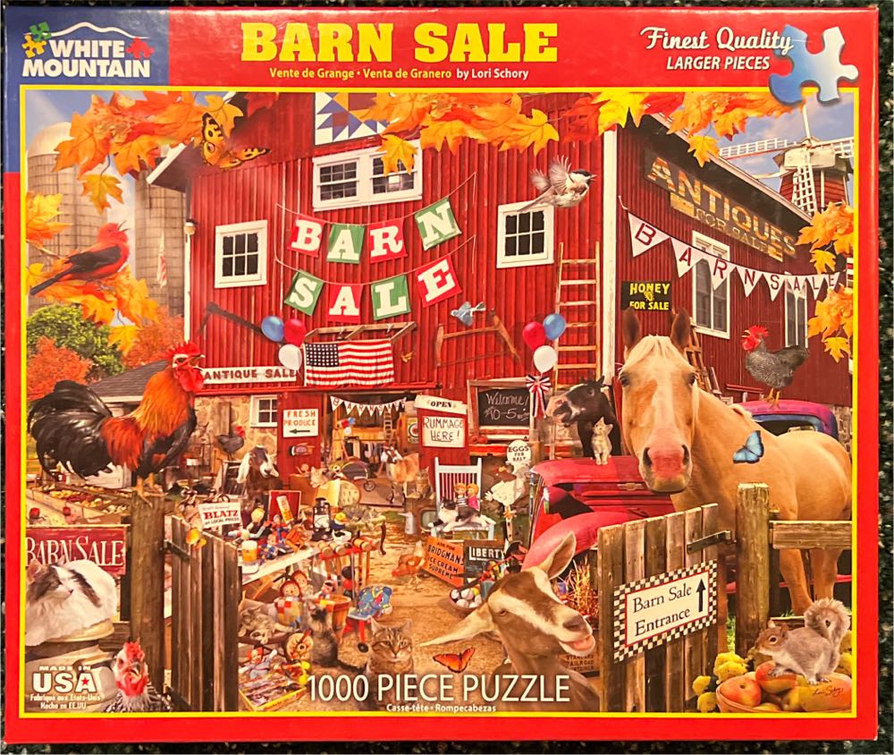 Sold - Barn Sale 2 - White Mountain puzzle collectible [Barcode 724819260126] - Main Image 4