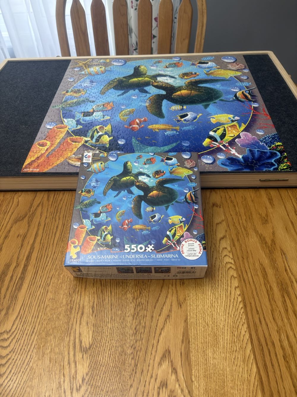 Sea Turtles Undersea - Ceaco puzzle collectible [Barcode 021081240826] - Main Image 4