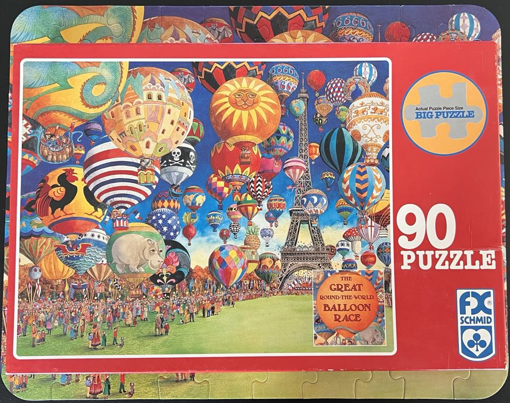 The Great Round-The-World Balloon Race - F.X. Schmid 🇩🇪 puzzle collectible [Barcode 099252901005] - Main Image 4