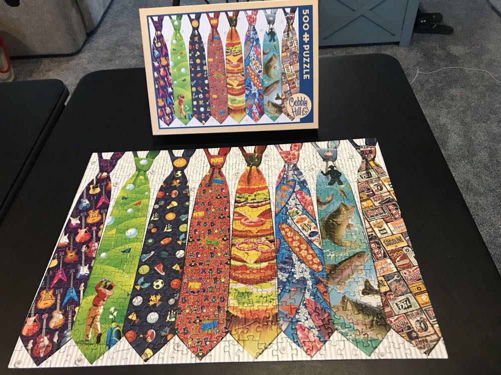 Father’s Day Ties - 179, 1/1/22-SOLD - Cobble Hill puzzle collectible [Barcode 625012520973] - Main Image 2