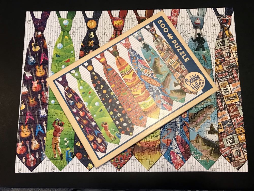 Father’s Day Ties - 179, 1/1/22-SOLD - Cobble Hill puzzle collectible [Barcode 625012520973] - Main Image 3