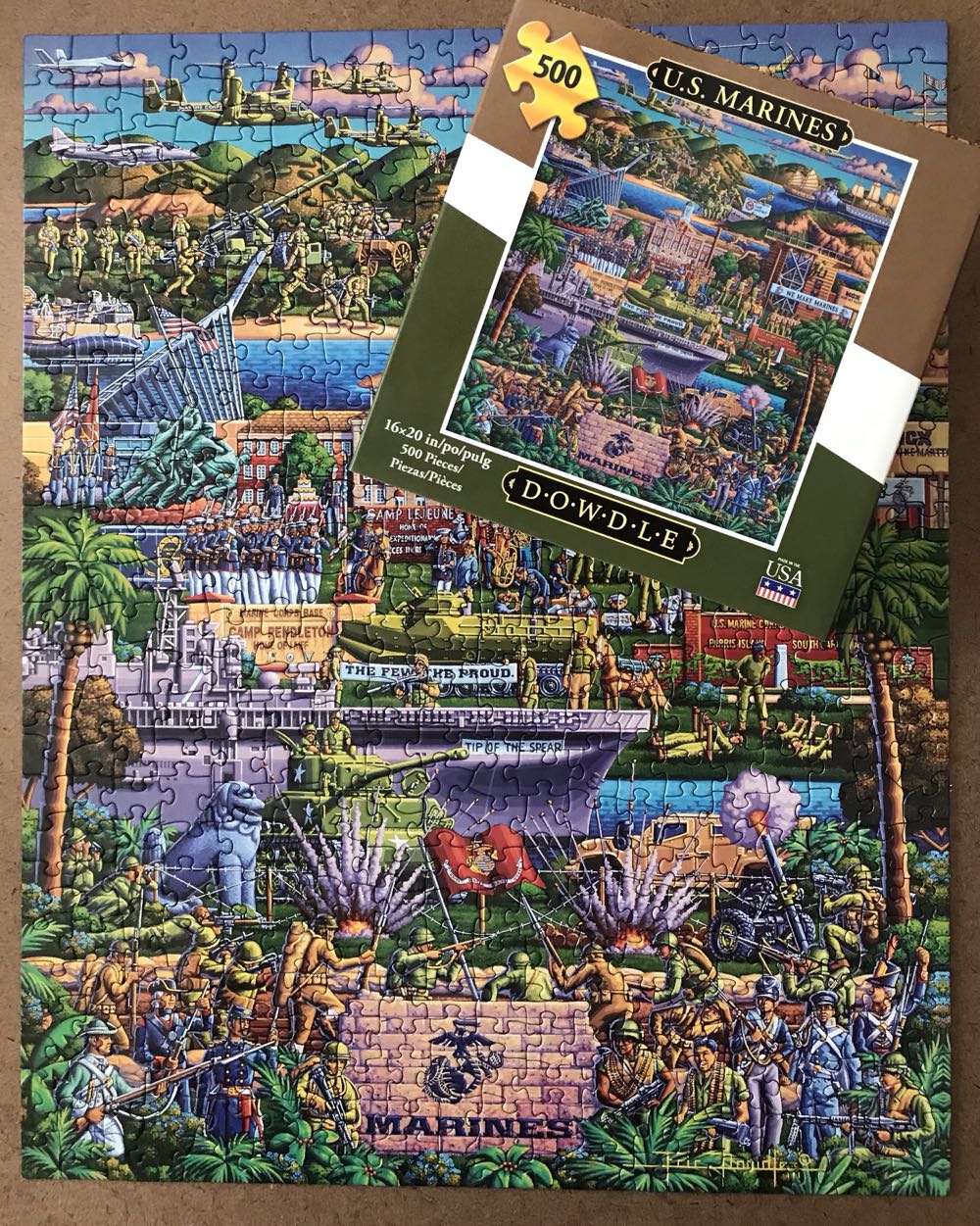 U. S. Marines - Dowdle puzzle collectible [Barcode 671095004312] - Main Image 3