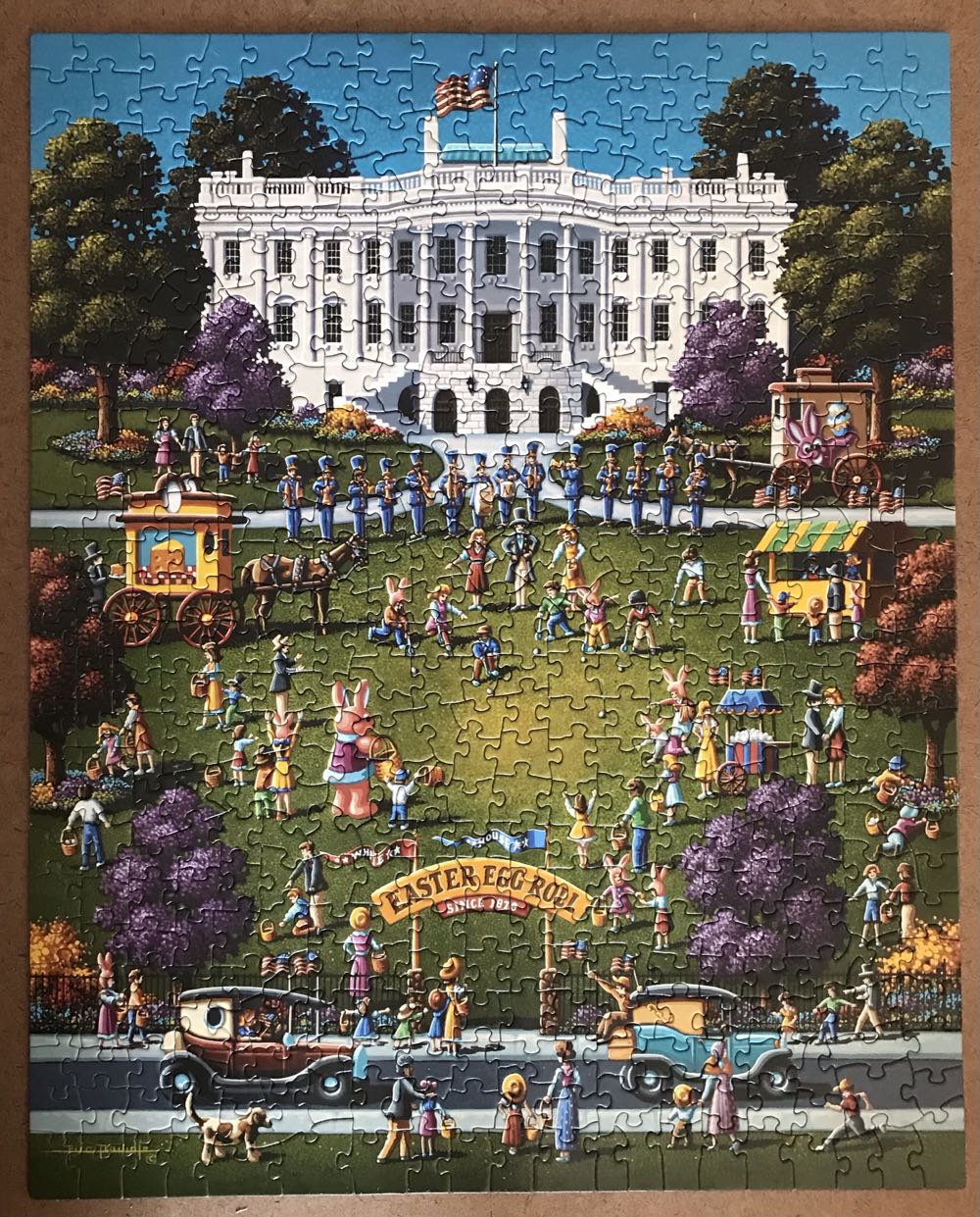 White House Easter - 369, 3/26/23-TRADED - Dowdle Puzzles puzzle collectible [Barcode 671095001090] - Main Image 2