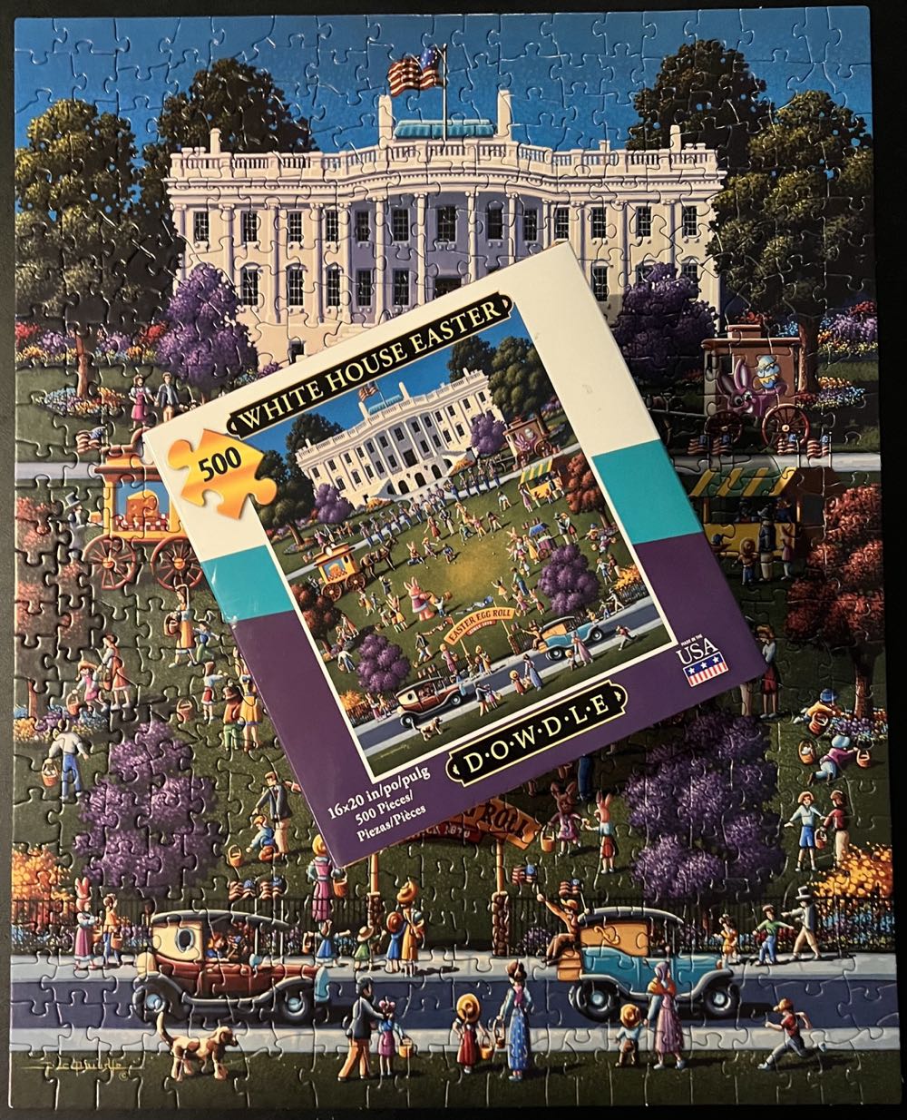 White House Easter - 369, 3/26/23-TRADED - Dowdle Puzzles puzzle collectible [Barcode 671095001090] - Main Image 4