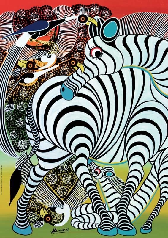 Tinga Tinga Zebra - Heye Puzzle puzzle collectible [Barcode 4001689294250] - Main Image 2